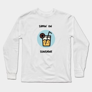 Sippin' on Sunshine Summer Long Sleeve T-Shirt